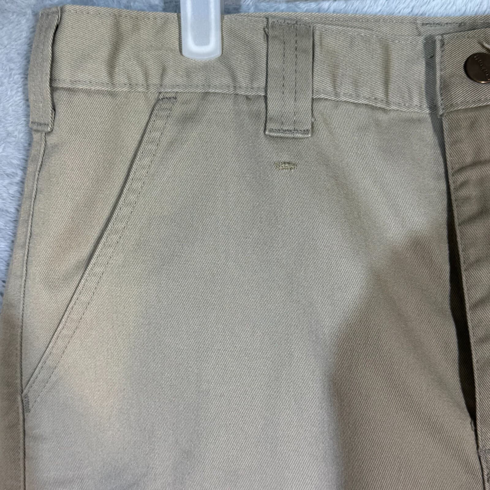 Carhartt Men’s Chino Pants 34x32 Beige 100% Cotton Mid Rise Flat Front - Thumbnail 3