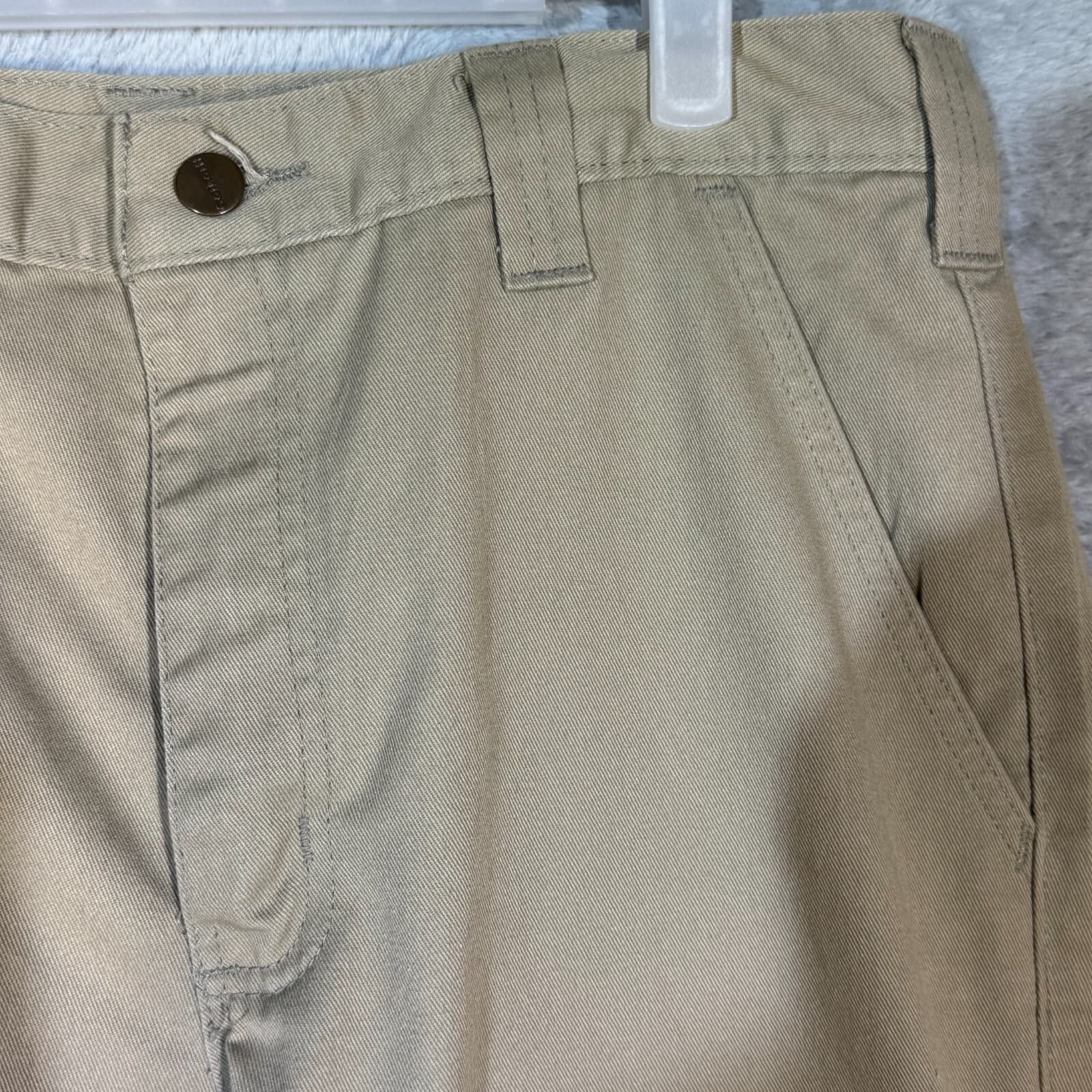 Carhartt Men’s Chino Pants 34x32 Beige 100% Cotton Mid Rise Flat Front - Thumbnail 4