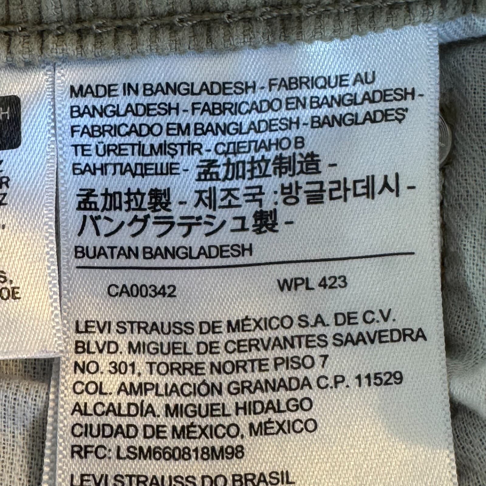 Levi’s 502 Men’s Jeans 29x30 Beige Corduroy Mid-Rise Straight Leg - Thumbnail 14