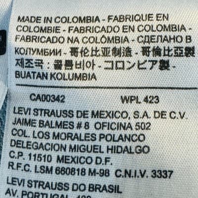 Levis 505 Jeans Mens 36x30 Blue Light Wash Straight Denim Zip Fly Regular Fit - Thumbnail 9