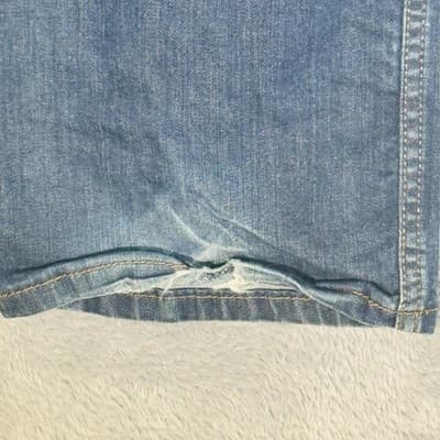 Levis 514 Jeans Mens 36x30 Blue Medium Wash Straight Stretch Denim Zip Fly - Thumbnail 8