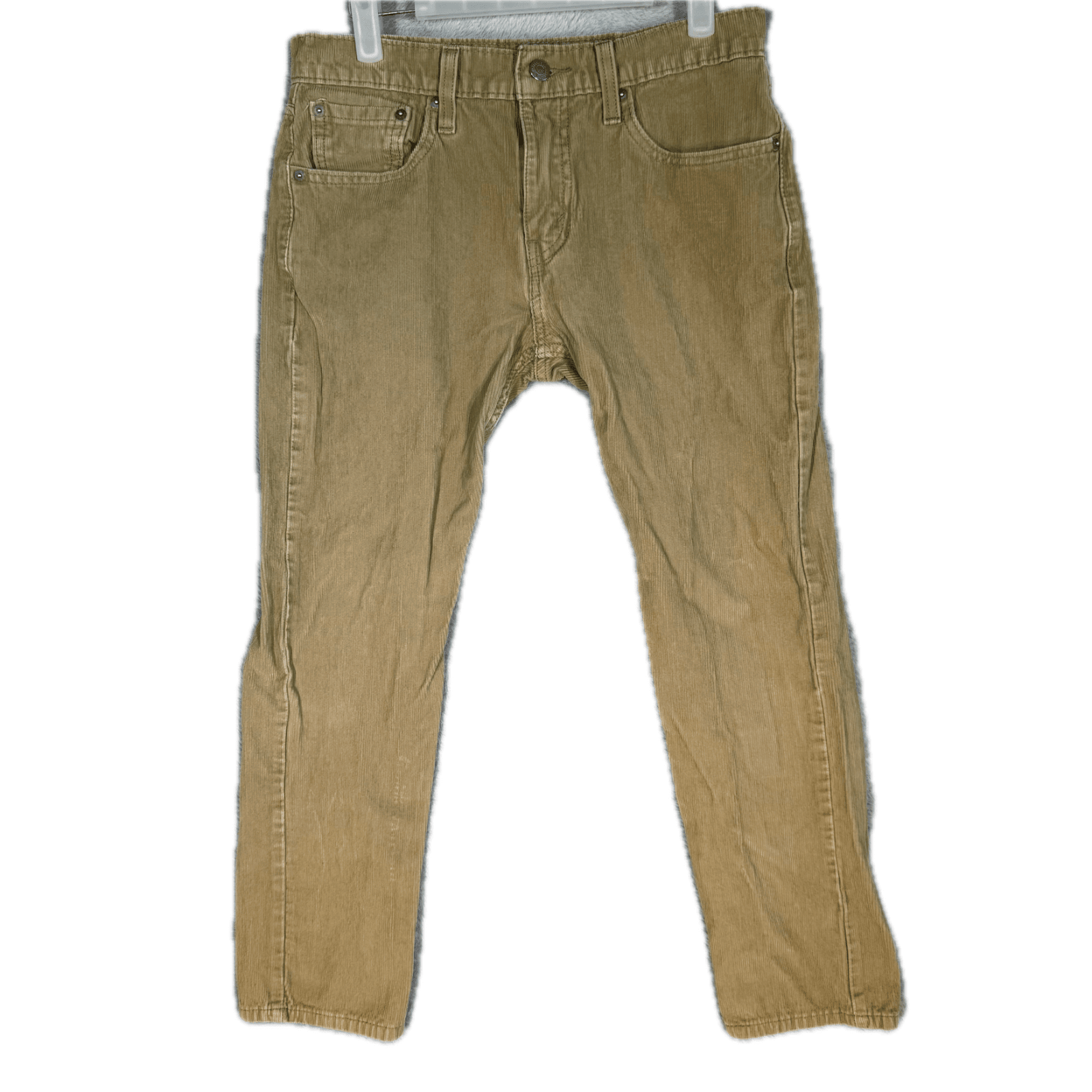 Levi’s 502 Men’s Jeans 29x30 Beige Corduroy Mid-Rise Straight Leg - Image 1