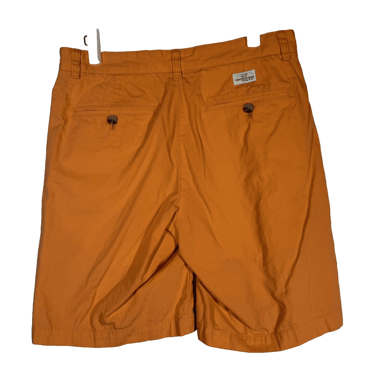 Vineyard Vines Men’s Orange Canvas Club Shorts, Size 30 – 100% Cotton, Mid‑Rise - Thumbnail 2