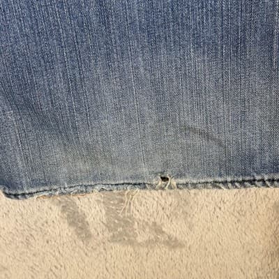 Vintage Polo Jeans Co. Ralph Lauren Jeans Mens 36x30 Blue Loose Fit Distressed - Thumbnail 5