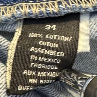 Vintage Polo Jeans Co. Ralph Lauren Jeans Mens 36x30 Blue Loose Fit Distressed - Thumbnail 12