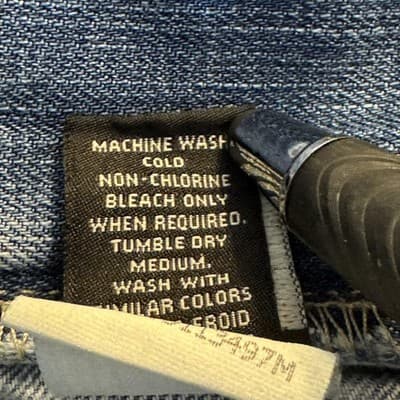 Vintage Polo Jeans Co. Ralph Lauren Jeans Mens 36x30 Blue Loose Fit Distressed - Thumbnail 10