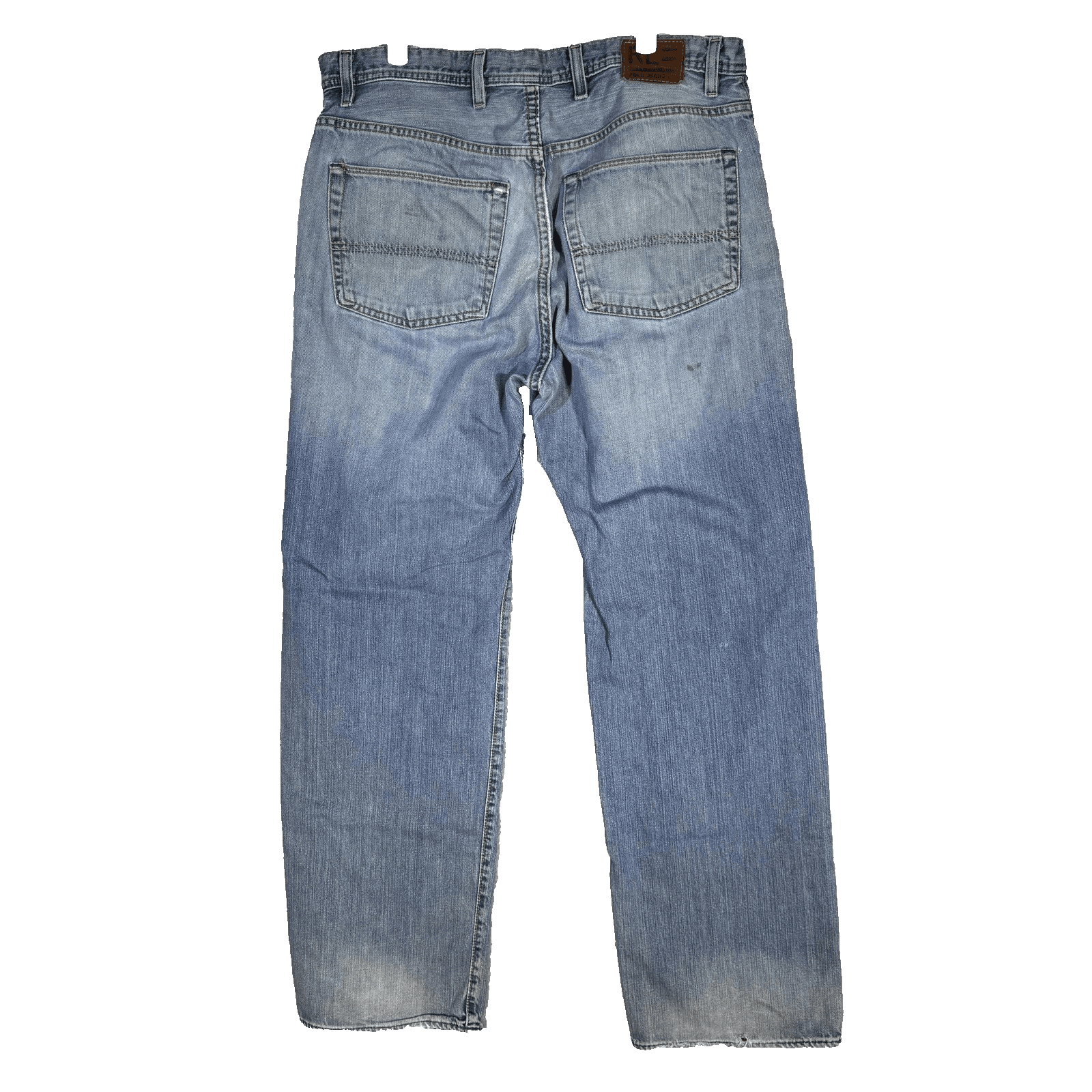 Vintage Polo Jeans Co. Ralph Lauren Jeans Mens 36x30 Blue Loose Fit Distressed - Thumbnail 2