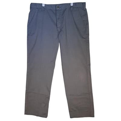 Carhartt Pants Mens 40x32 Gray Blended Twill Work B290 DKG Durable Straight Leg - Image 1