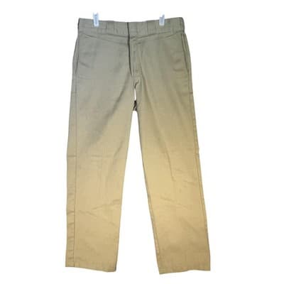 Dickies 874 Original Fit Pants Mens 30x32 Khaki Work Twill Straight Leg 874KH - Image 1