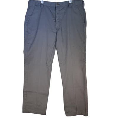 Carhartt Pants Mens 40x33 Gray Chino Workwear Twill Straight Leg Flat Front - Image 1
