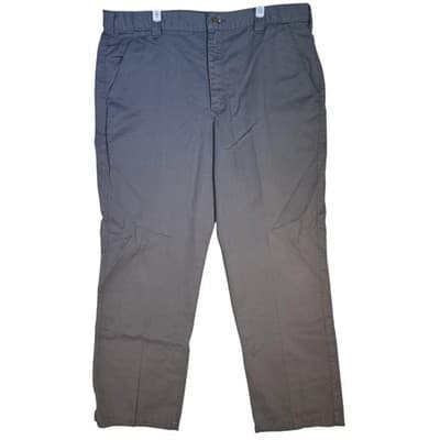 Carhartt Pants Mens 40x32 Gray Blended Twill Work Wear Straight Leg B290 DKG - Image 1