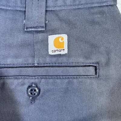 Carhartt Pants Mens 40x30 Gray Blended Twill Work Uniform Straight Leg B290 DKG - Thumbnail 3