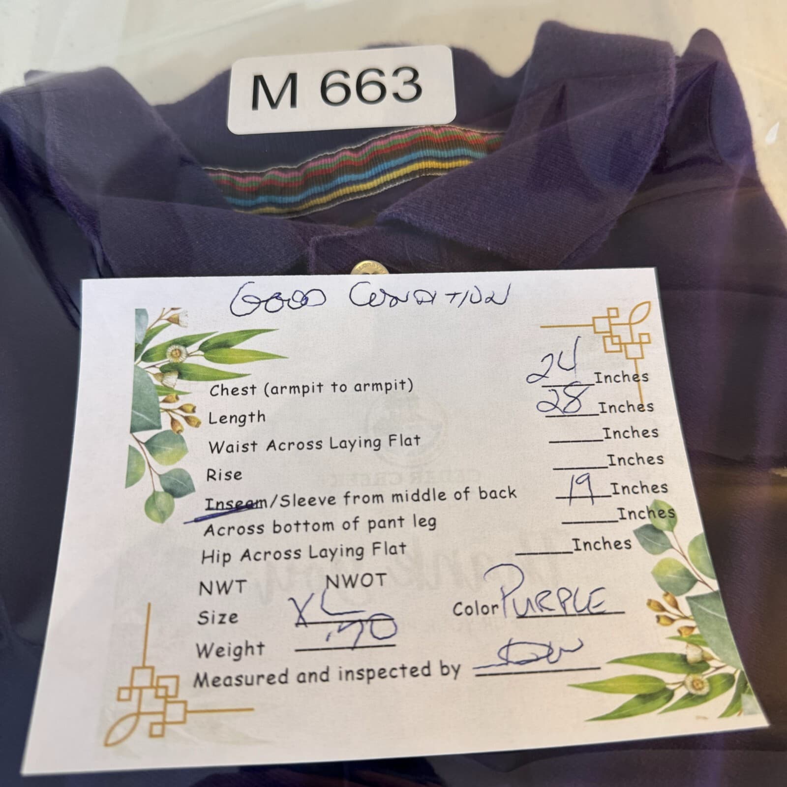 TailorByrd Men’s Purple Cotton-Stretch Polo, Size XL – Excellent Condition - Thumbnail 15