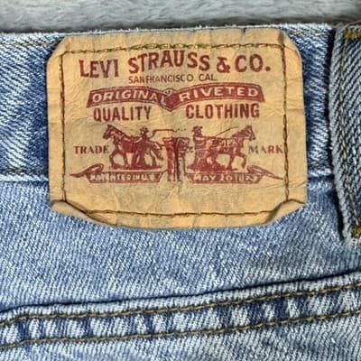Vintage Levis 550 Jeans Womens 16 Long Blue Relaxed Tapered Leg Mom Denim 00s - Thumbnail 3