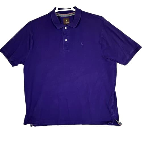 TailorByrd Men’s Purple Cotton-Stretch Polo, Size XL – Excellent Condition - Image 1