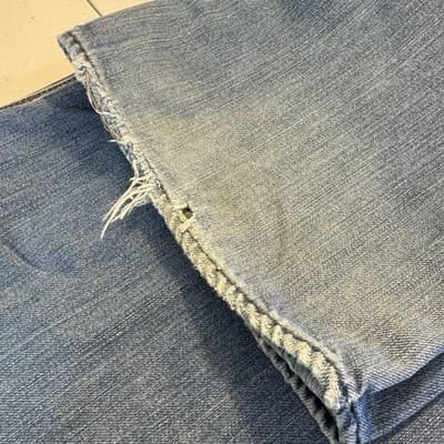 Vintage Polo Jeans Co. Ralph Lauren Jeans Mens 36x30 Blue Loose Fit Distressed - Thumbnail 13