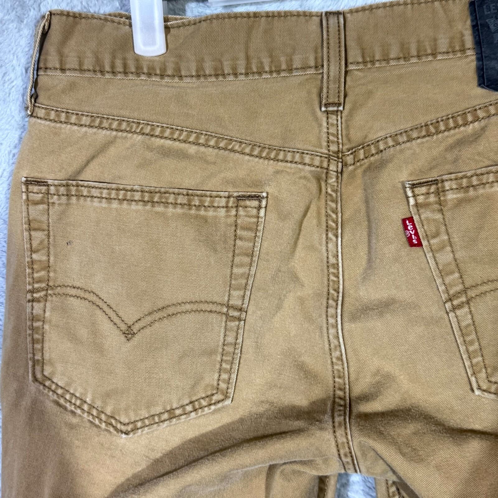 Levi’s 514 Men’s Jeans 32x34 Brown Denim 100% Cotton Mid-Rise Straight - Thumbnail 10