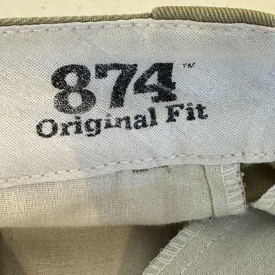 Dickies 874 Original Fit Pants Mens 30x32 Khaki Work Twill Straight Leg 874KH - Thumbnail 5