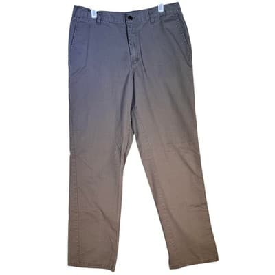 Dickies Pants Mens 33x32 Taupe Work Chino Straight Leg Zip Fly Flat Front - Image 1
