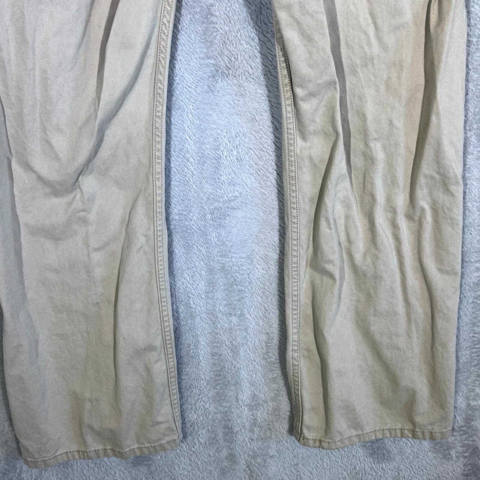 Levi’s 514 Men’s Jeans 38x30 Beige Denim 100% Cotton Mid-Rise Straight - Thumbnail 8