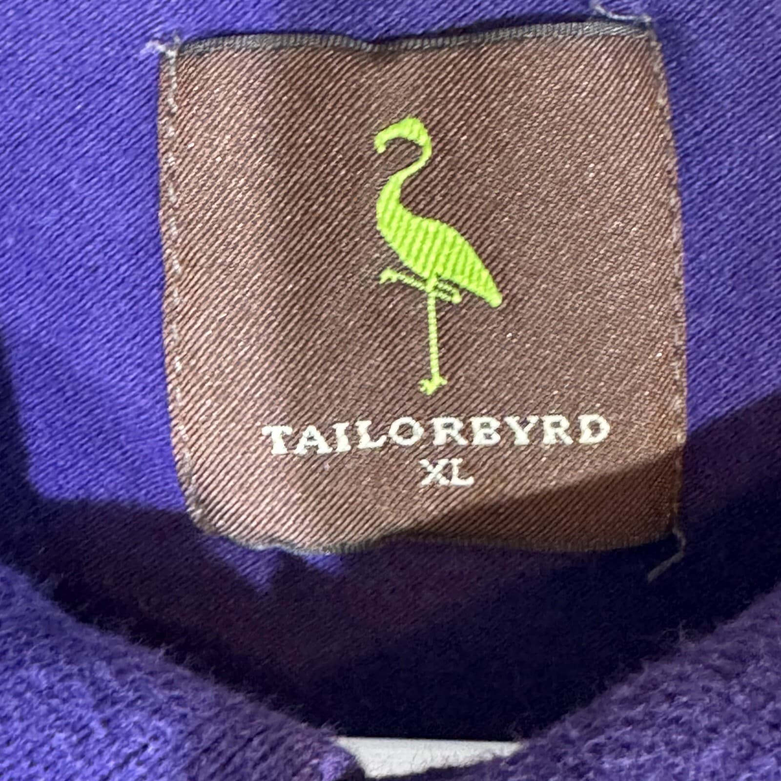 TailorByrd Men’s Purple Cotton-Stretch Polo, Size XL – Excellent Condition - Thumbnail 7