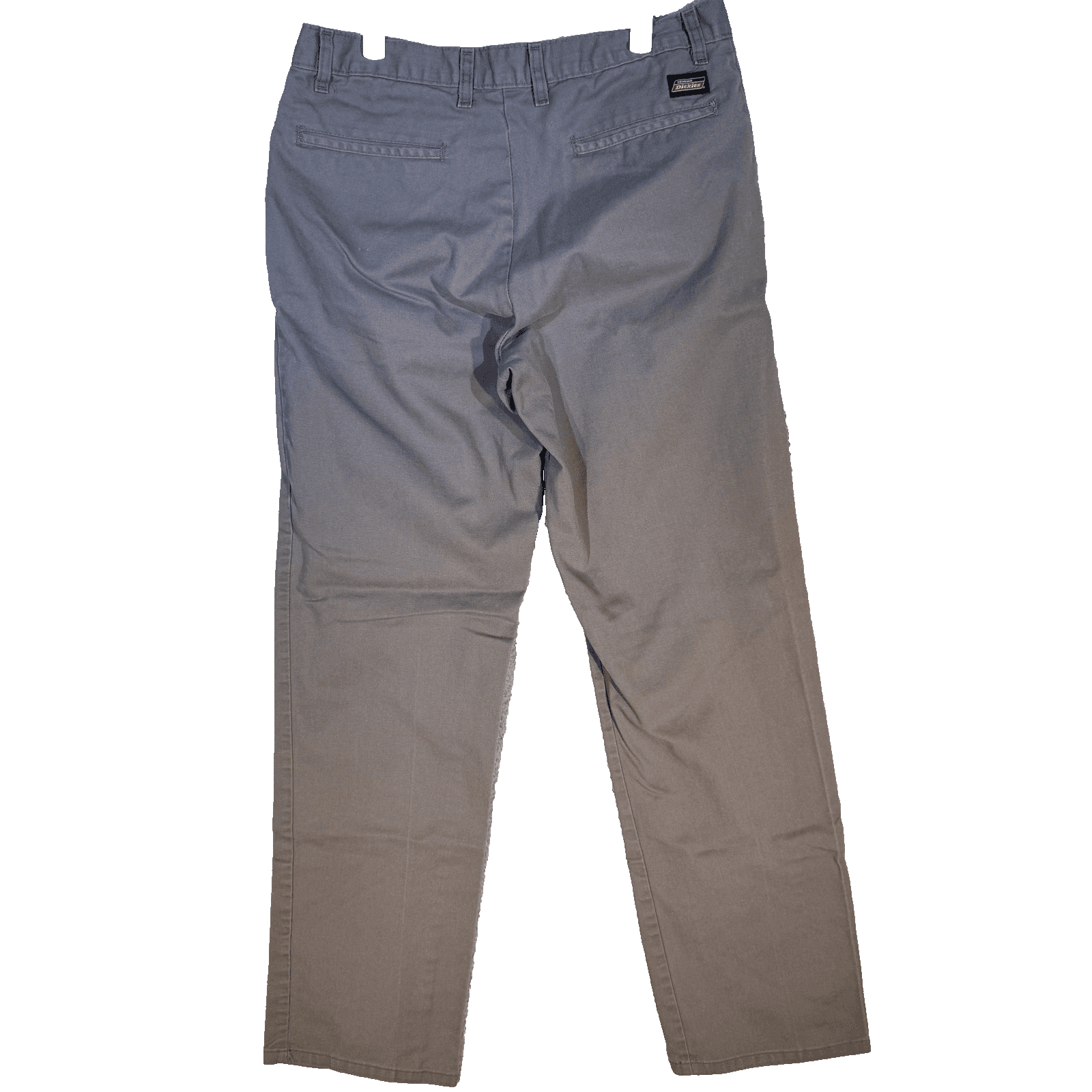 Dickies Pants Mens 33x32 Taupe Work Chino Straight Leg Zip Fly Flat Front - Thumbnail 2