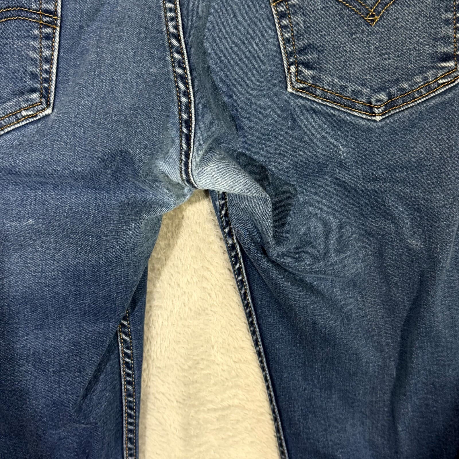 Levi’s 511 Men’s Jeans 34x32 Blue Denim Stretch Mid-Rise Slim Straight - Thumbnail 3