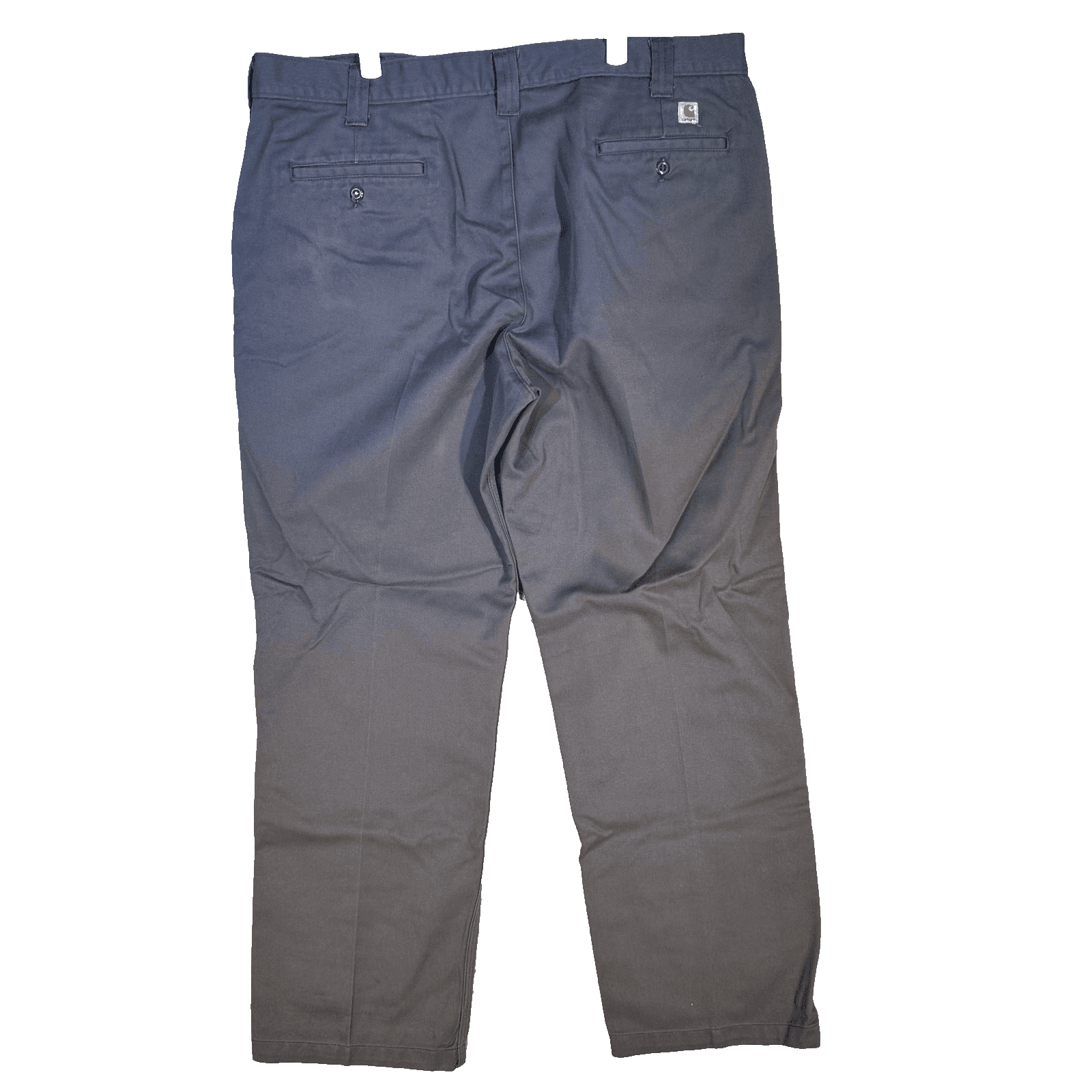 Carhartt Pants Mens 40x32 Gray Blended Twill Work Wear Straight Leg B290 DKG - Thumbnail 2