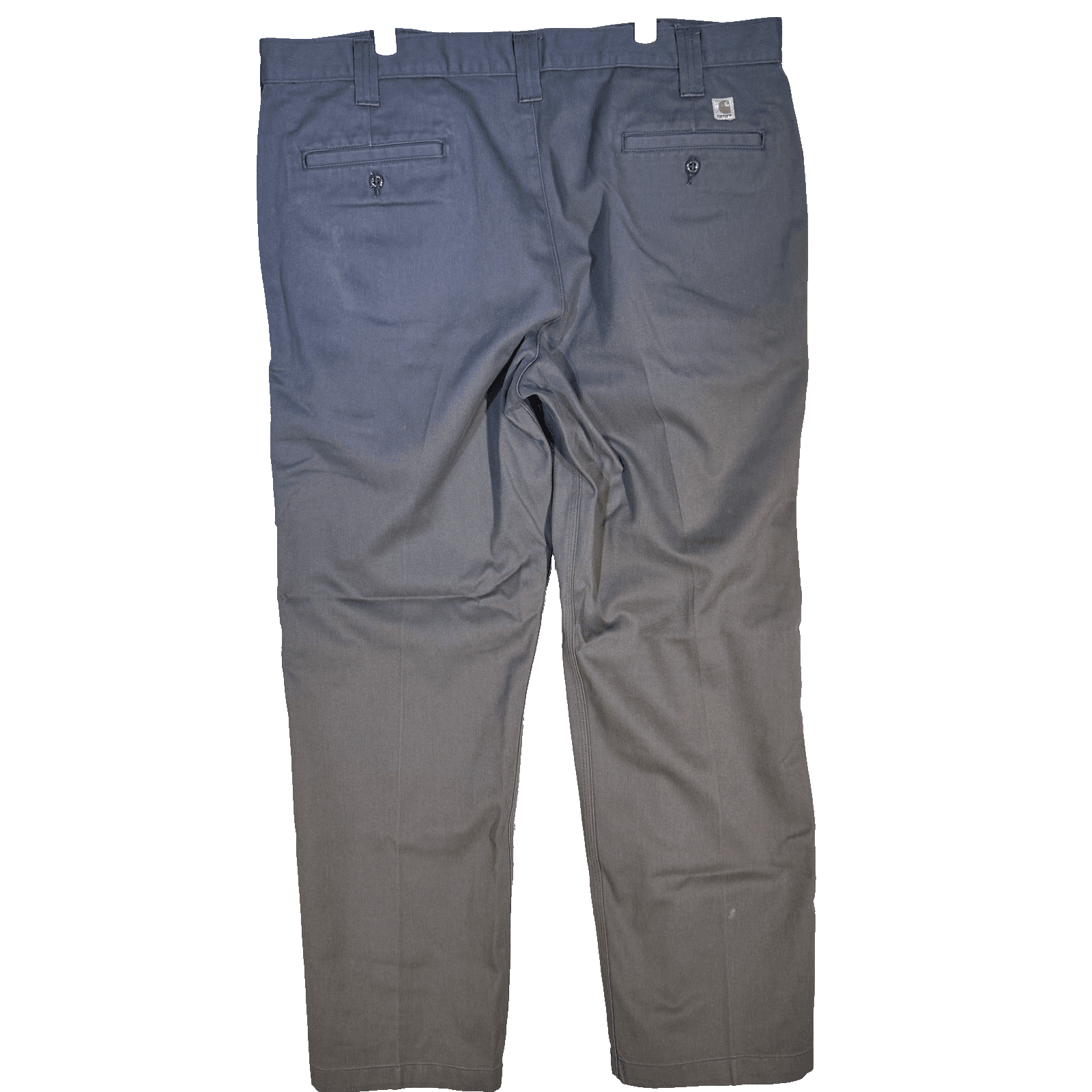 Carhartt Pants Mens 40x33 Gray Chino Workwear Twill Straight Leg Flat Front - Thumbnail 2