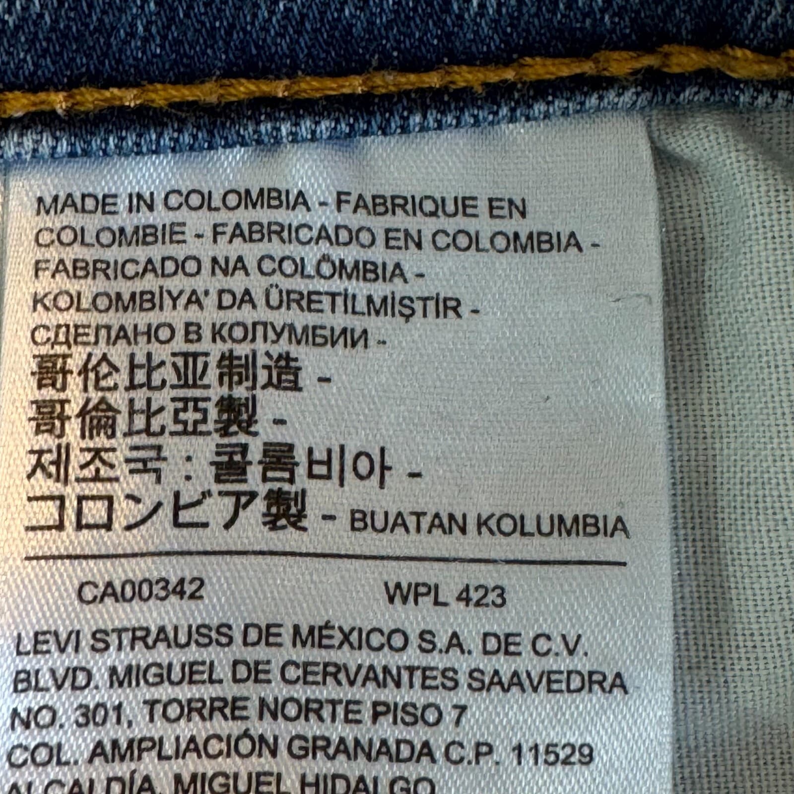 Levi’s 511 Men’s Jeans 34x32 Blue Denim Stretch Mid-Rise Slim Straight - Thumbnail 16