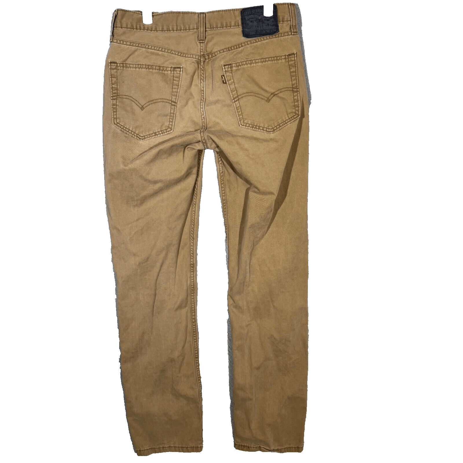 Levi’s 514 Men’s Jeans 32x34 Brown Denim 100% Cotton Mid-Rise Straight - Thumbnail 2