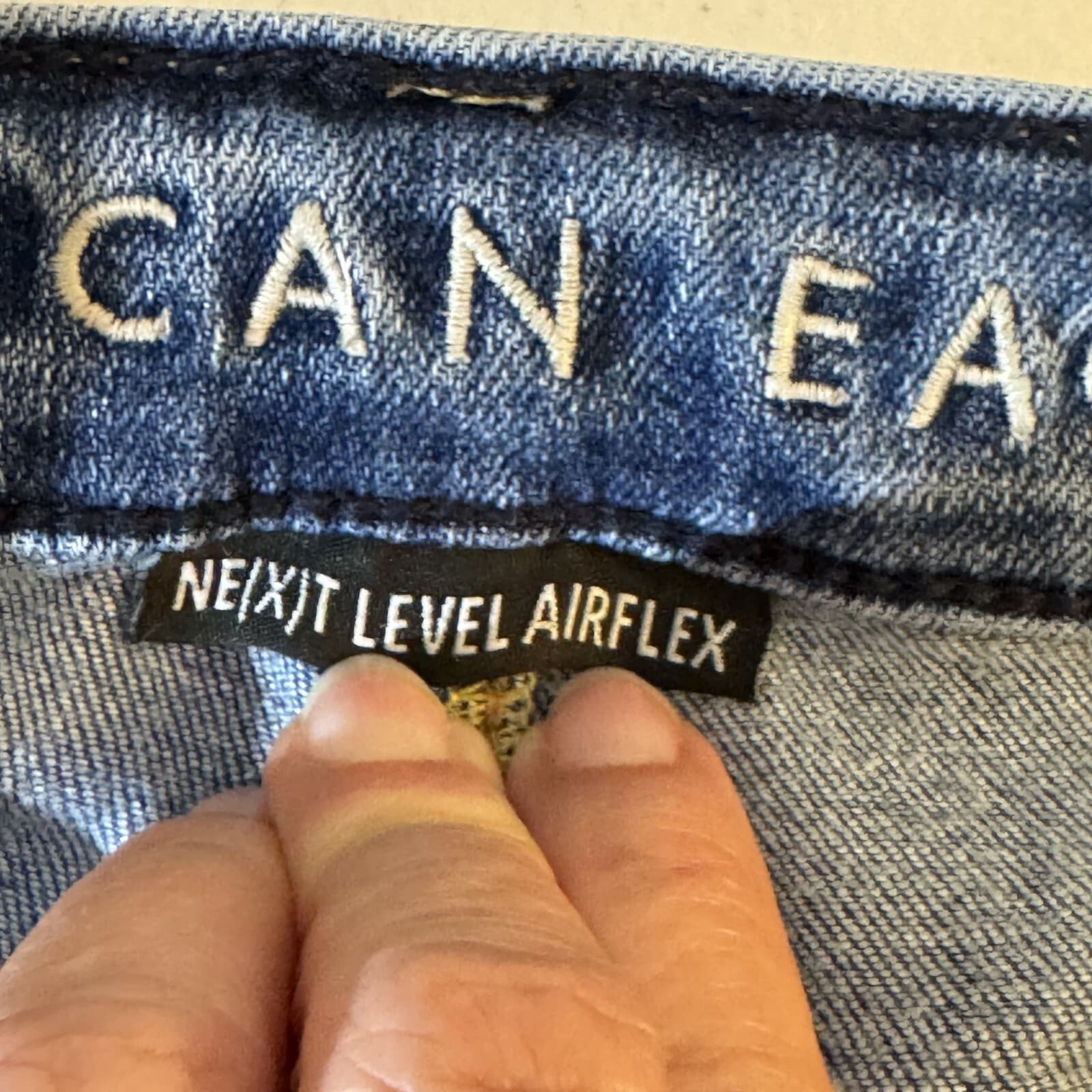 American Eagle Women’s Whiskered Stretch Jeans, 29 × 30 – Blue Denim, Excellent - Thumbnail 10