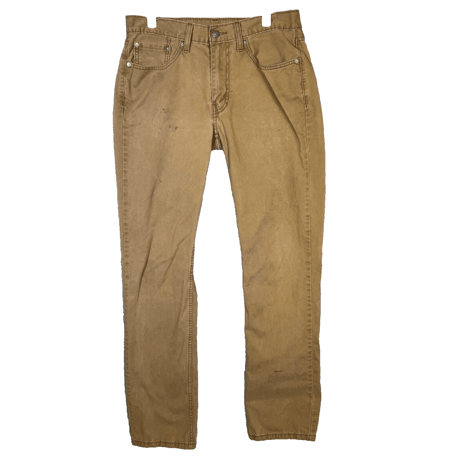 Levi’s 514 Men’s Jeans 32x34 Brown Denim 100% Cotton Mid-Rise Straight - Image 1