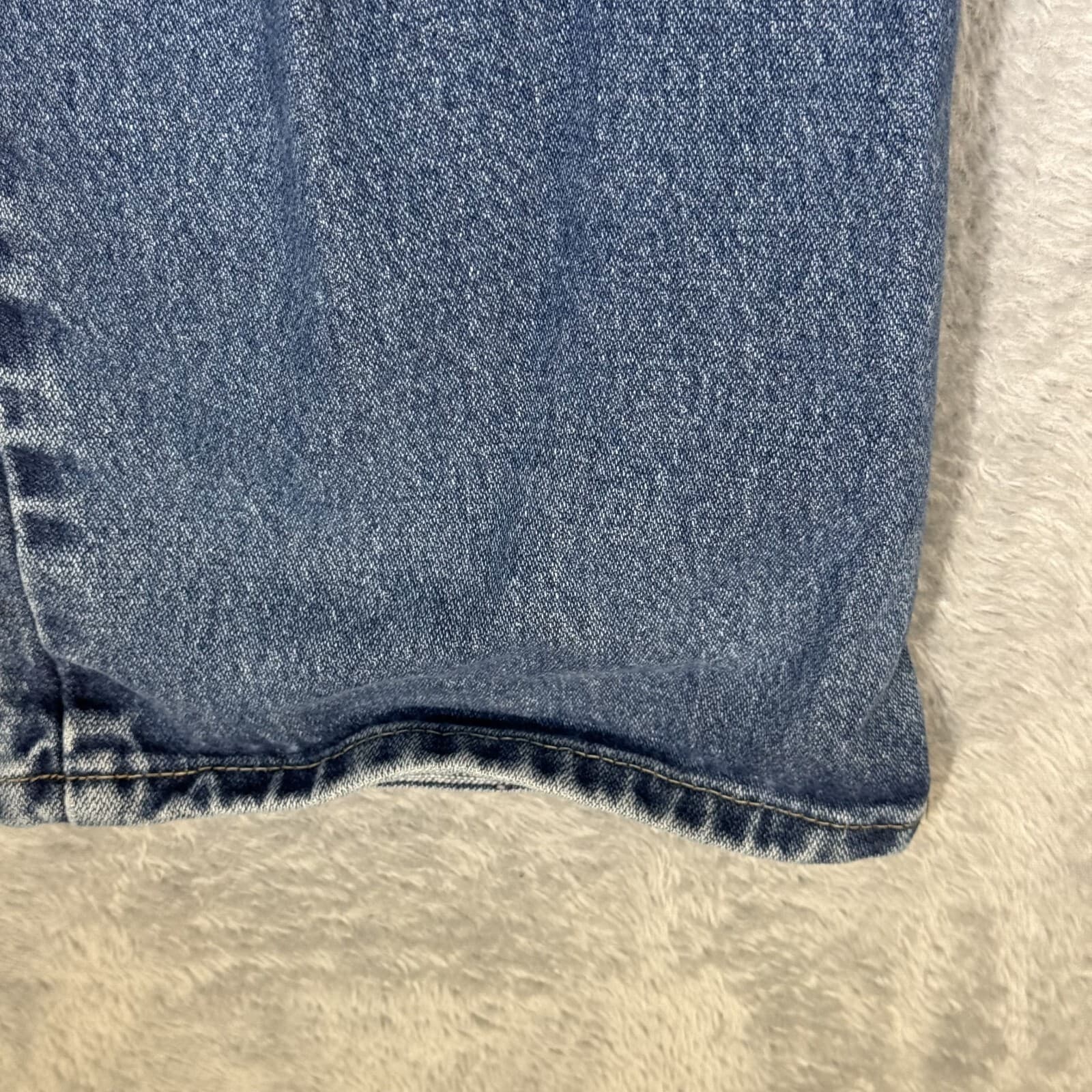 FR Carhartt Men's Jeans 38 X 30 Blue Denim Mid-Rise 5-Pockets Straight Leg M1712 - Thumbnail 4