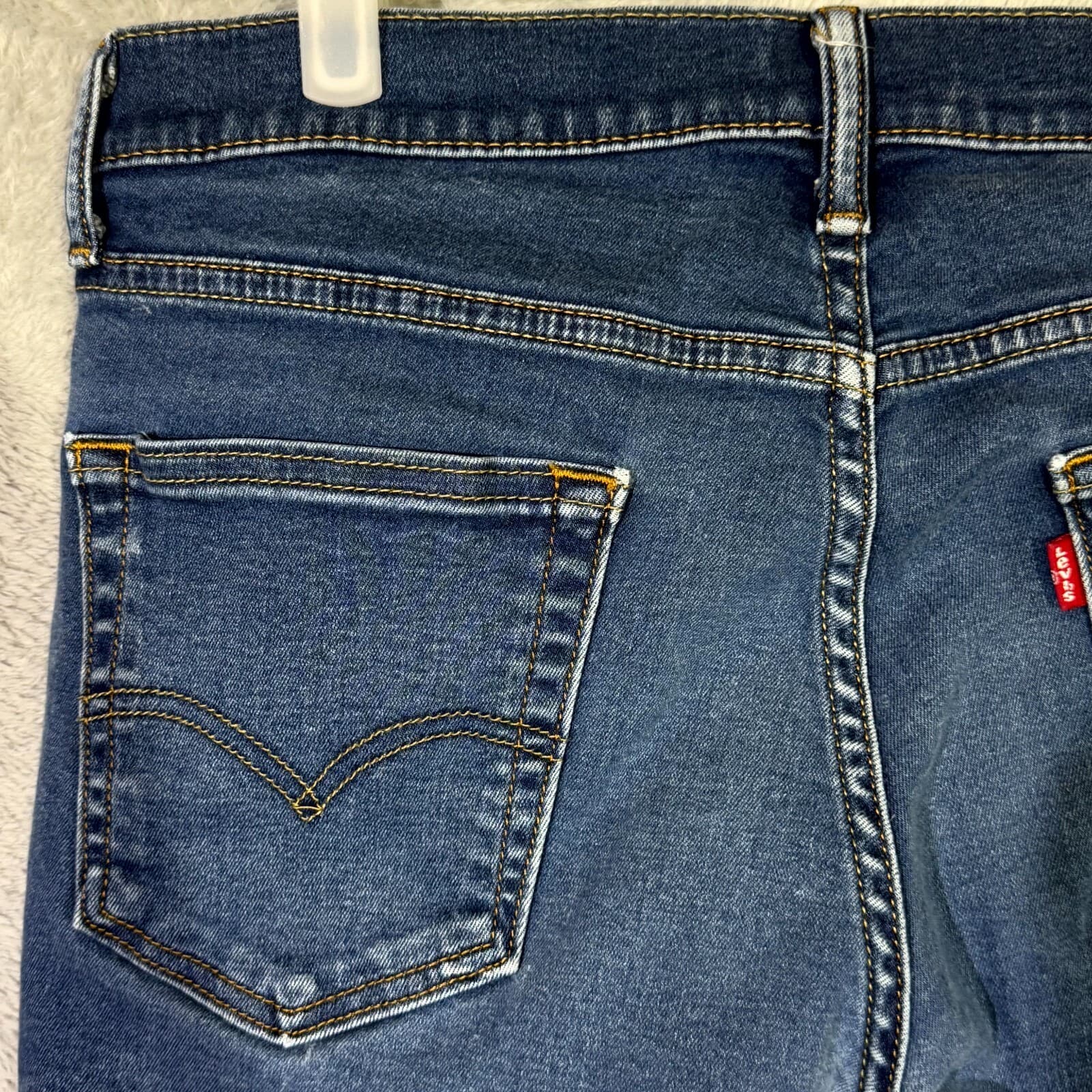 Levi’s 511 Men’s Jeans 34x32 Blue Denim Stretch Mid-Rise Slim Straight - Thumbnail 11