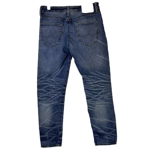 American Eagle Women’s Whiskered Stretch Jeans, 29 × 30 – Blue Denim, Excellent - Thumbnail 2