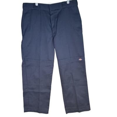 Dickies Double Knee Work Pants Mens 38x30 Navy Blue Durable Utility Workwear - Image 1