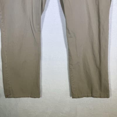 Polo Ralph Lauren Pants Mens 40x30 Khaki Classic Fit Casual Chino Flat Front - Thumbnail 3