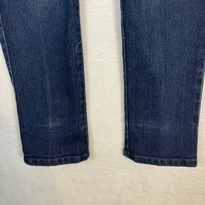 Womens High Waist Distressed Embellished Jeans Blue Skinny Leg Size 10 - Thumbnail 2