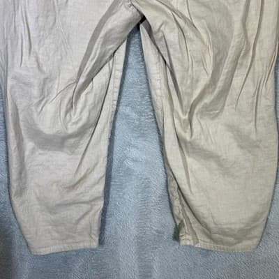 NYDJ Women Capris Beige Linen Blend Cropped Pants Size 10 Petite - Thumbnail 8
