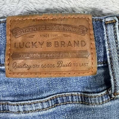 Lucky Brand Jeans Mens 36x30 Straight Fit Denim Pants 223 Medium Wash 7MP10666 - Thumbnail 3