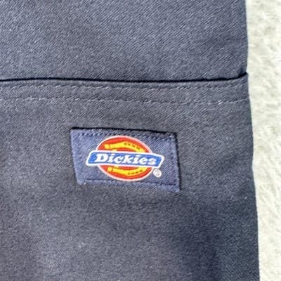 Dickies Double Knee Work Pants Mens 38x30 Navy Blue Durable Utility Workwear - Thumbnail 3