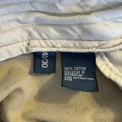 Polo Ralph Lauren Pants Mens 40x30 Khaki Classic Fit Casual Chino Flat Front - Thumbnail 16