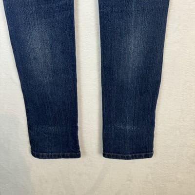 Womens High Waist Distressed Embellished Jeans Blue Skinny Leg Size 10 - Thumbnail 9