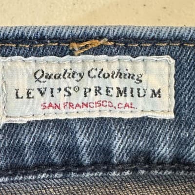 Levis Premium 502 Jeans Men's 29x32 Blue Skinny Taper Stretch Denim Good - Thumbnail 9
