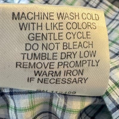 TailorByrd Collection Shirt Mens Medium Blue Green Plaid Button Down Long Sleeve - Thumbnail 14