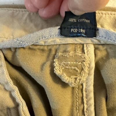 Polo Ralph Lauren Pants Mens 40x30 Khaki Classic Fit Casual Chino Flat Front - Thumbnail 14