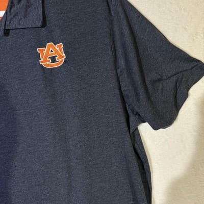 Auburn Tigers Shirt Mens XXL Navy Orange Polo NCAA College Football Colosseum - Thumbnail 6