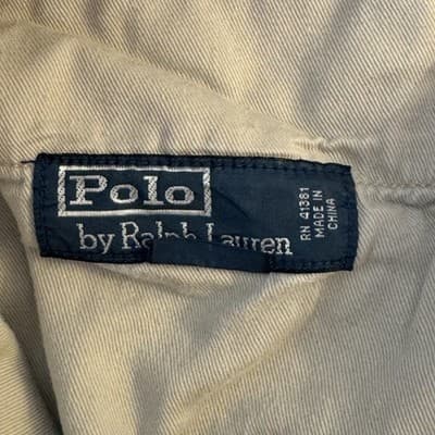 Polo Ralph Lauren Pants Mens 40x30 Khaki Classic Fit Casual Chino Flat Front - Thumbnail 15