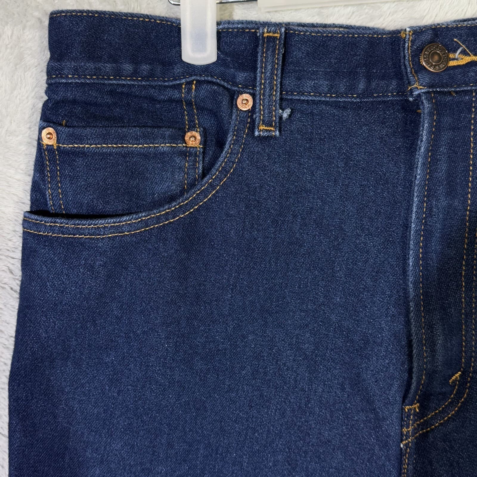 Levi’s 517 Men’s Jeans 38x34 Blue Denim Dark Wash Mid-Rise Bootcut - Thumbnail 3